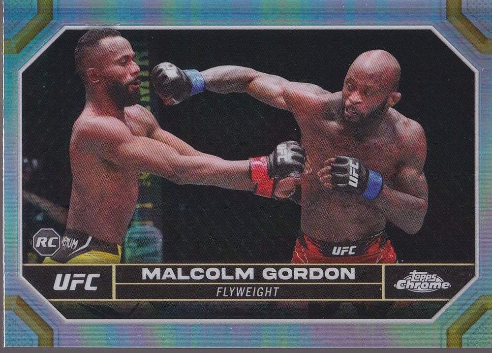 MALCOLM GORDON-NO.196-CHROME REFRACTOR CARD-2024 TOPPS CHROME UFC