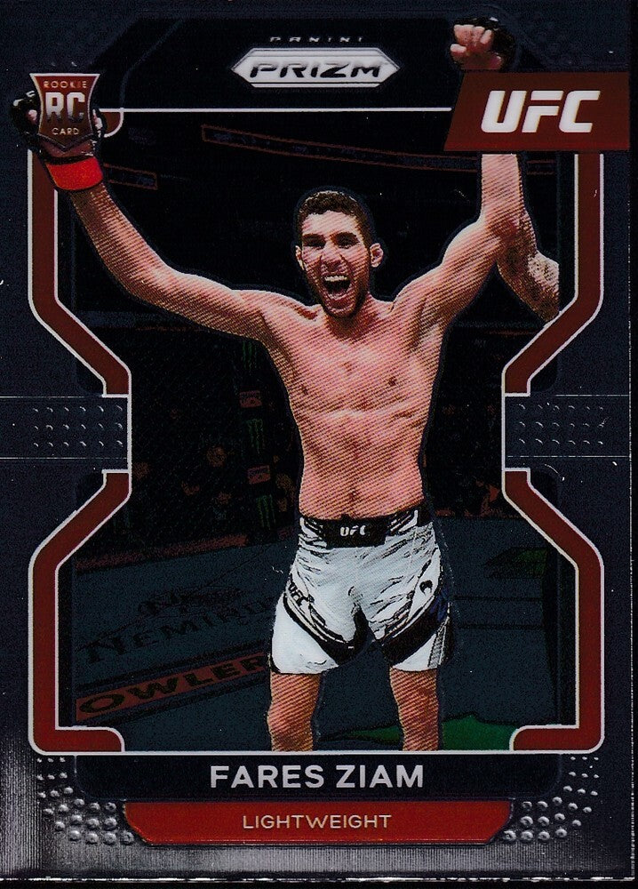 No.143-FARES ZIAM (RC)-2022 PANINI UFC PRIZM TRADING CARD