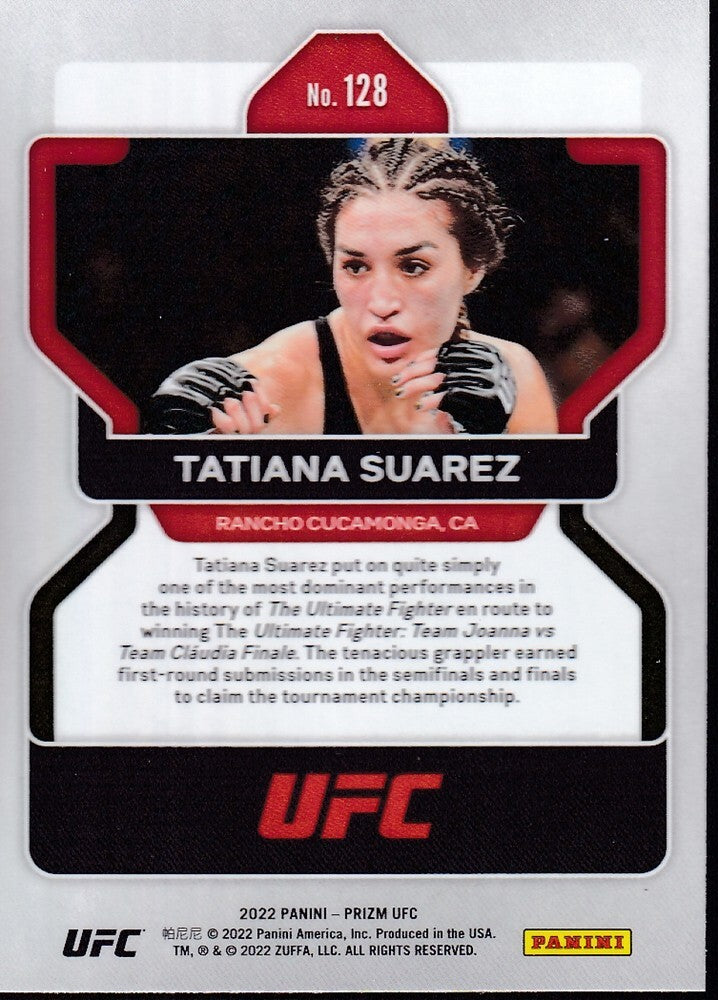 No.128-TATIANA SUAREZ-2022 PANINI UFC PRIZM TRADING CARD