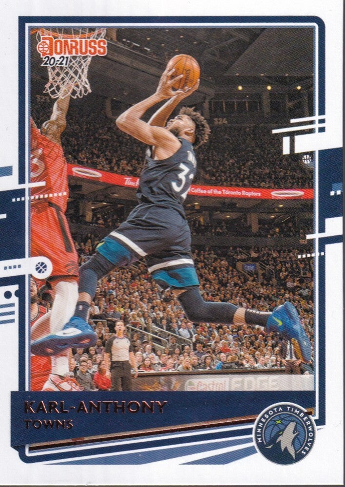 KARL-ANTHONY TOWNS-NO.20-2020/21 PANINI DONRUSS BASKETBALL TRADING CARD