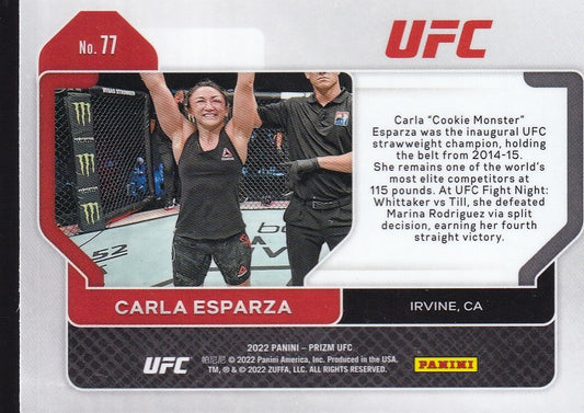 No.77-CARLA ESPARZA-2022 PANINI UFC PRIZM TRADING CARD