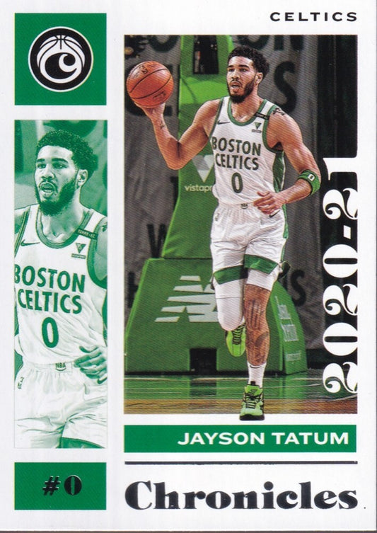 JAYSON TATUM-NO.9-2020/21 PANINI CHRONICLES BASKETBALL TRADING CARD