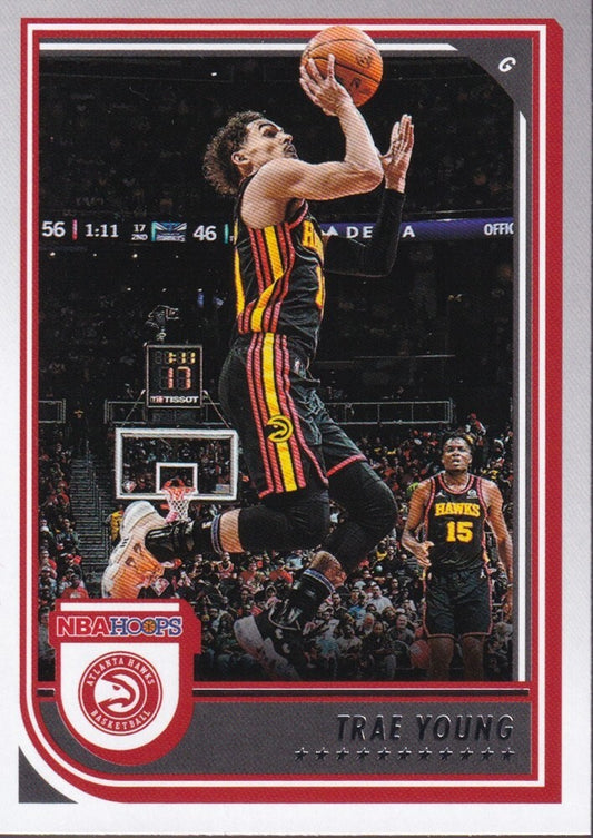 TRAE YOUNG-NO.80-2022/23 PANINI HOOPS BASKETBALL TRADING CARD