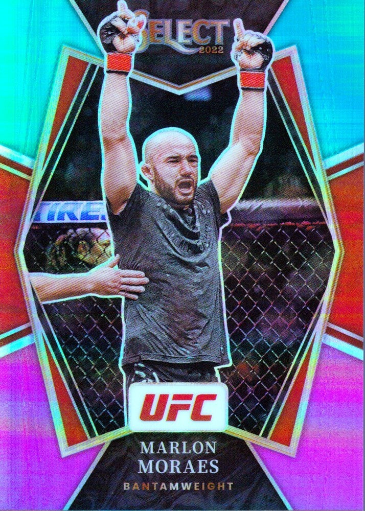 MARLON MORAES-NO.142 (TEAL & PINK PRIZM-27/49) 2022 PANINI SELECT UFC CARD