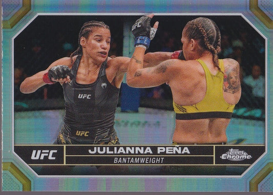 JULIANNA PENA-NO.102-CHROME REFRACTOR CARD-2024 TOPPS CHROME UFC