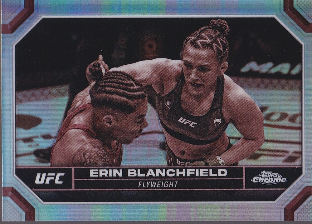 ERIN BLANCHFIELD-NO.65-SEPIA REFRACTOR CARD-2024 TOPPS CHROME UFC