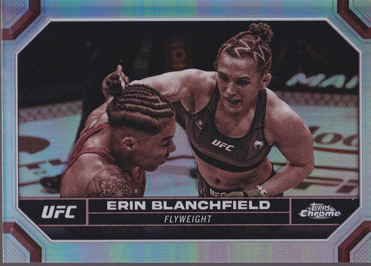 ERIN BLANCHFIELD-NO.65-SEPIA REFRACTOR CARD-2024 TOPPS CHROME UFC