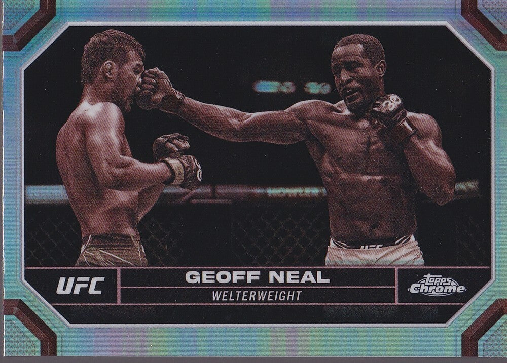 GEOFF NEAL-NO.67-SEPIA REFRACTOR CARD-2024 TOPPS CHROME UFC