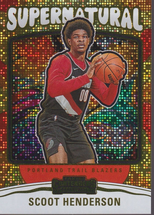 SCOOT HENDERSON-NO.3 (SUPERNATURAL)-2023-24 PANINI-CONTENDERS BASKETBALL