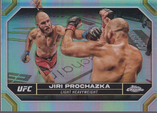 JIRI PROCHAZKA-NO.95-CHROME REFRACTOR CARD-2024 TOPPS CHROME UFC