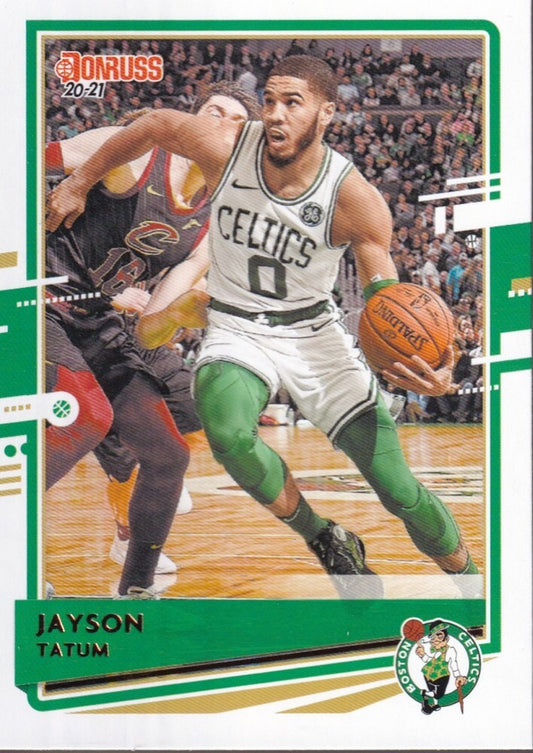 JAYSON TATUM-NO.166-2020/21 PANINI DONRUSS BASKETBALL TRADING CARD