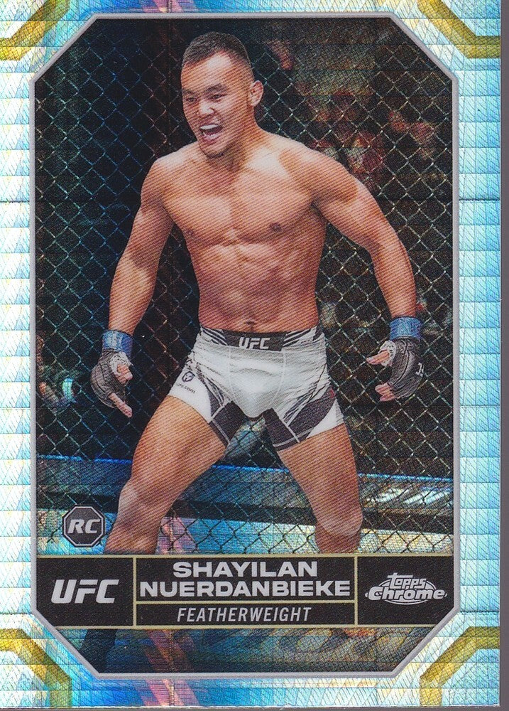 SHAYILAN NUERDANBIEKE-NO.182-PRISM REFRACTOR RC CARD-2024 TOPPS CHROME UFC