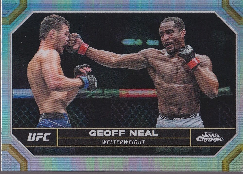 GEOFF NEAL-NO.67-CHROME REFRACTOR CARD-2024 TOPPS CHROME UFC