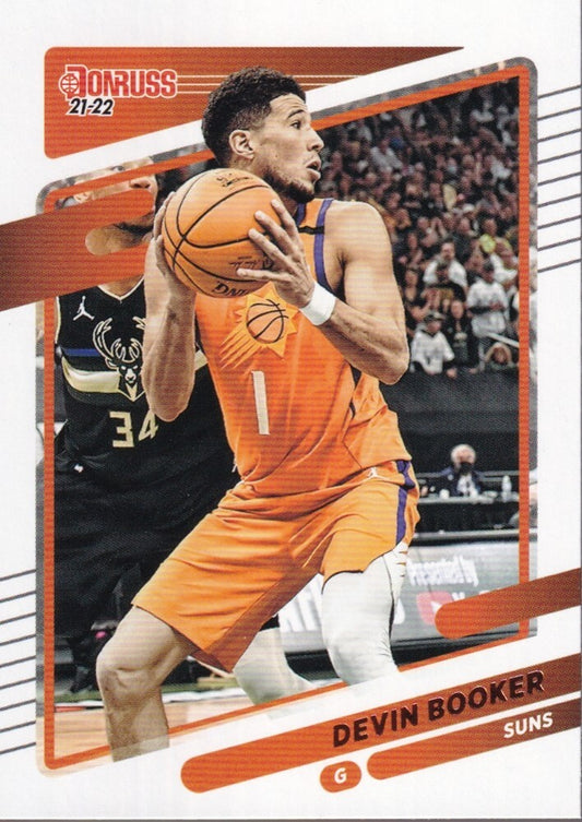 DEVIN BOOKER-NO.200-2021/22 PANINI DONRUSS BASKETBALL TRADING CARD