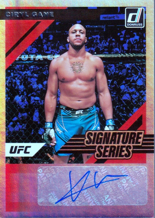 CIRYL GANE-NO.SS-CGN (SIGNATURE SERIES) 2022 PANINI DONRUSS UFC CARD