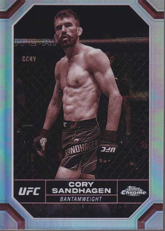 CORY SANDHAGEN-NO.50-SEPIA REFRACTOR CARD-2024 TOPPS CHROME UFC