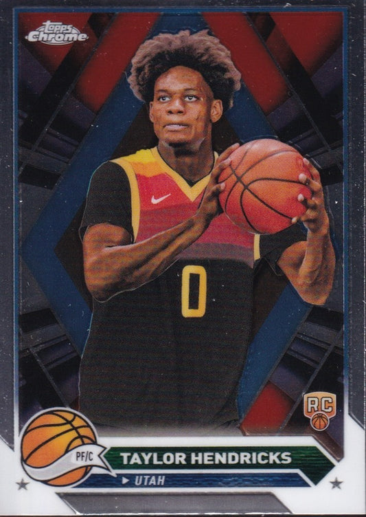 2023-24 Topps Chrome Basketball (NBA) #147 Taylor Hendricks Base (RC) Card