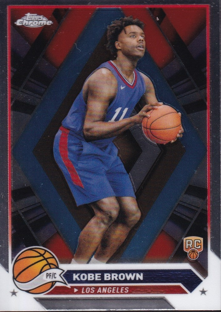 2023-24 Topps Chrome Basketball (NBA) #18 Kobe Brown Base (RC) Rookie Card