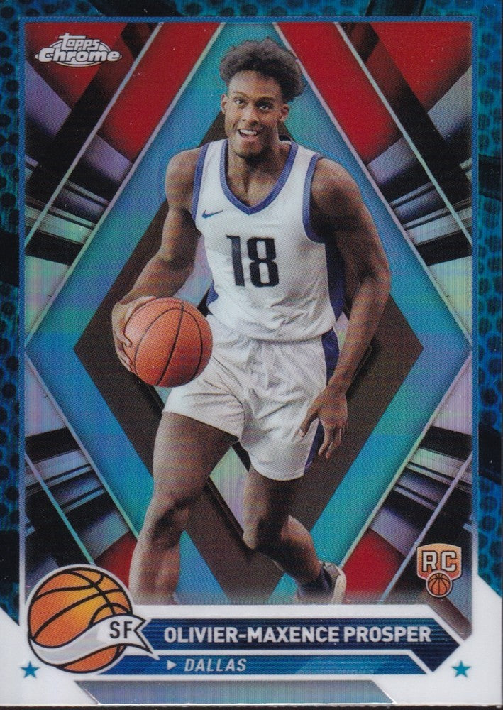2023-24 Topps Chrome (NBA) Blue Basketball Refractors-Oliver-Maxence Prosper