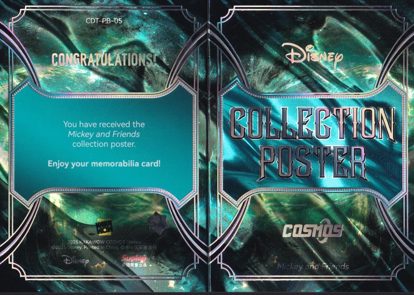 2025 Kakawow Cosmos Mickey and Friends Collection Poster Booklet card-CDT-PB-05