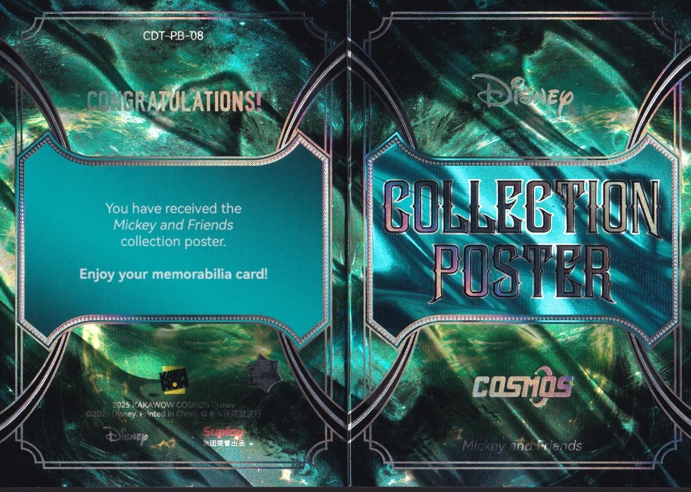 2025 Kakawow Cosmos Mickey and Friends Collection Poster Booklet Card-CDT-PB-08