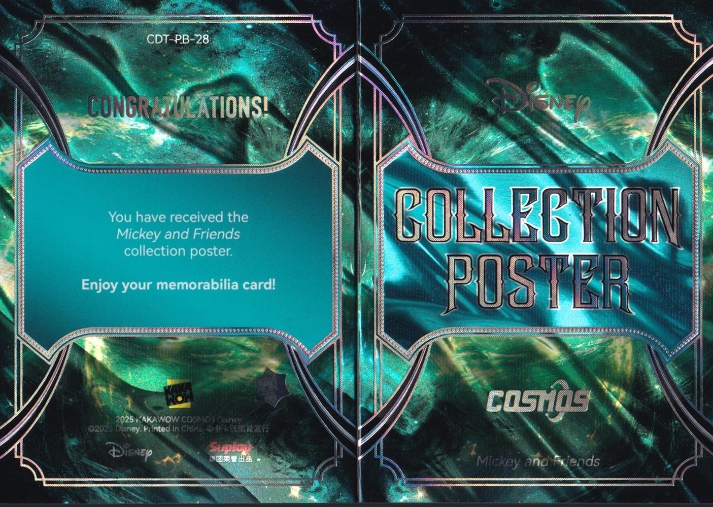 2025 Kakawow Cosmos Mickey and Friends Collection Poster Booklet Card-CDT-PB-28