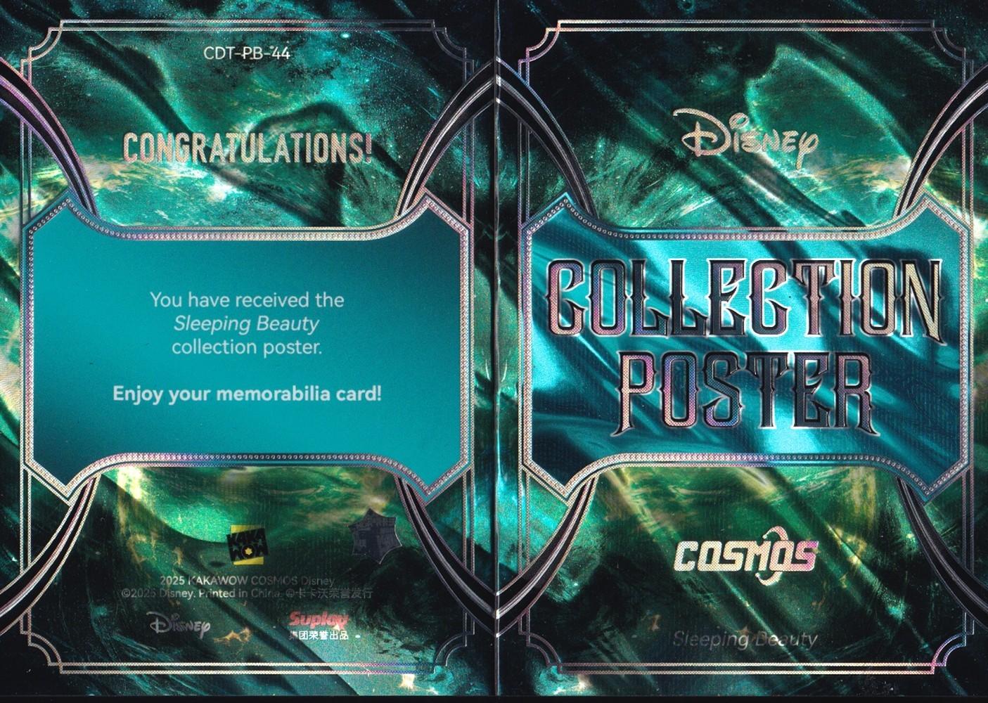 2025 Kakawow Cosmos Sleeping Beauty Collection Poster Booklet Card-CDT-PB-44