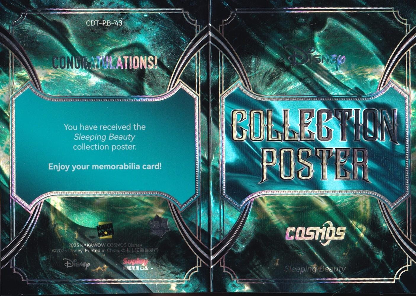 2025 Kakawow Cosmos Sleeping Beauty Collection Poster Booklet Card-CDT-PB-43