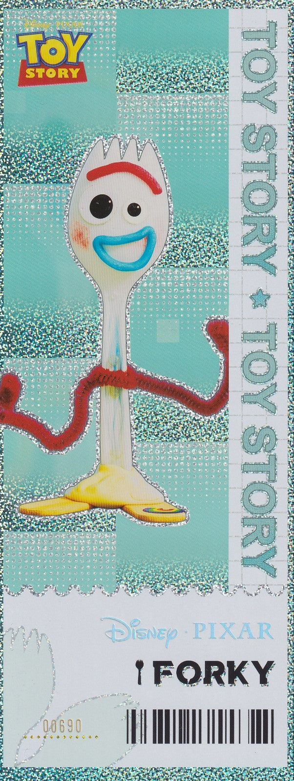 2024 Kakawow Toy Story Jumbo Refractor Ticket-Forky #RTJC-DTS-06 (00690/3000)