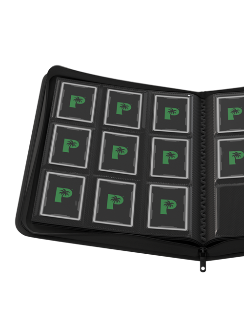 Palms Off Gaming Collector's Series 9 Pocket Zip Binder - Black