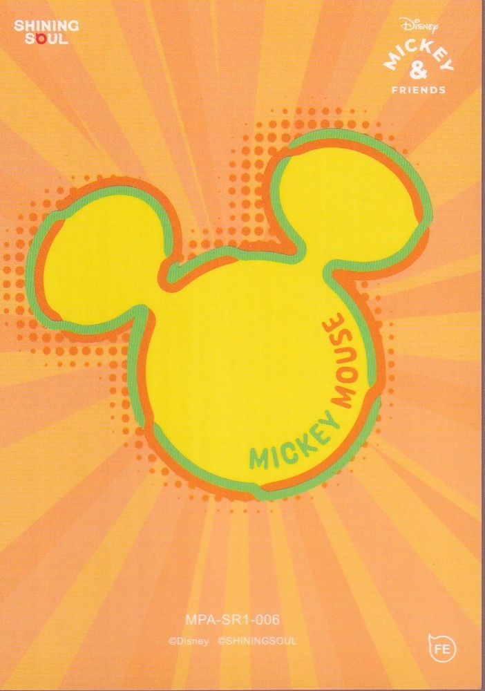 2026 SHINING SOUL MICKEY & FRIENDS POP ART SUPER RARE (SR) CARD-#MPA-SR1-006