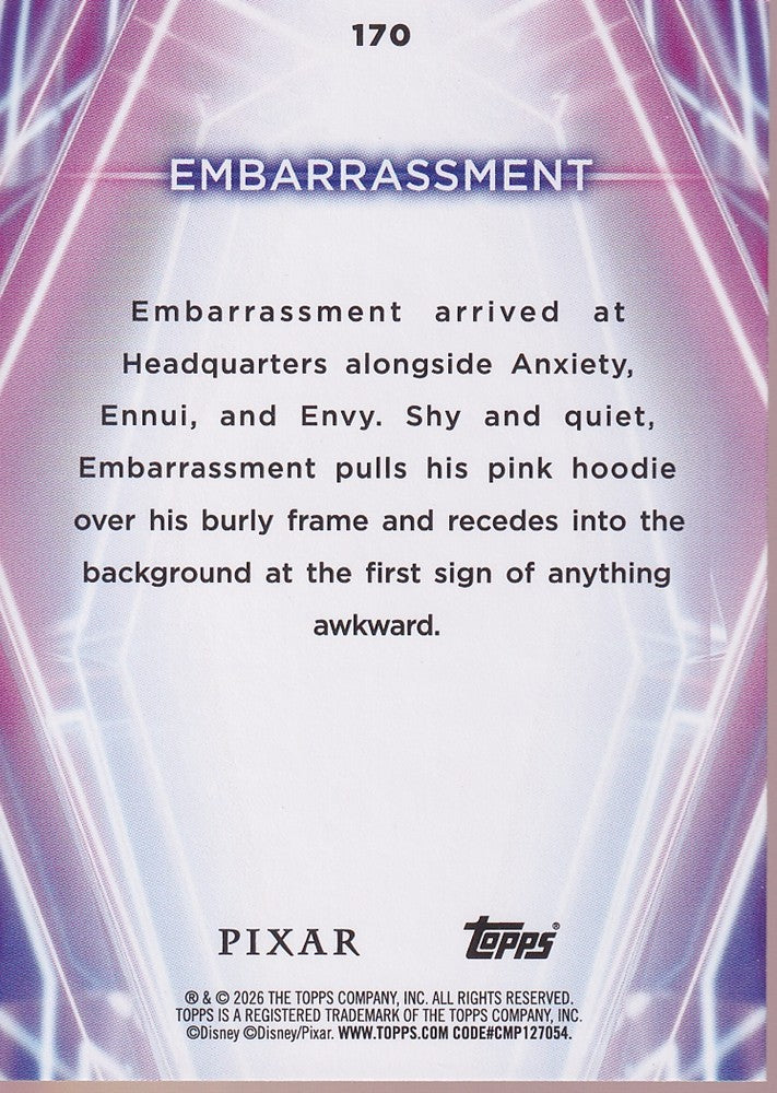 2026 Topps Disney Neon Rainbow Foil #170 Embarrassment