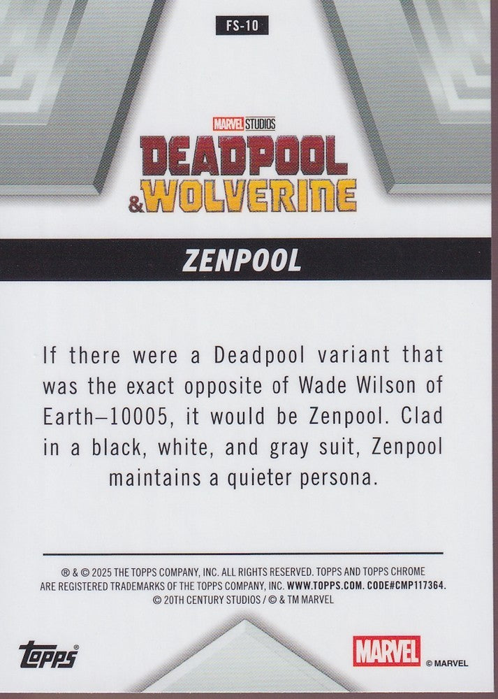 2025 Topps Chrome Deadpool Future Stars #FS-10 Zenpool