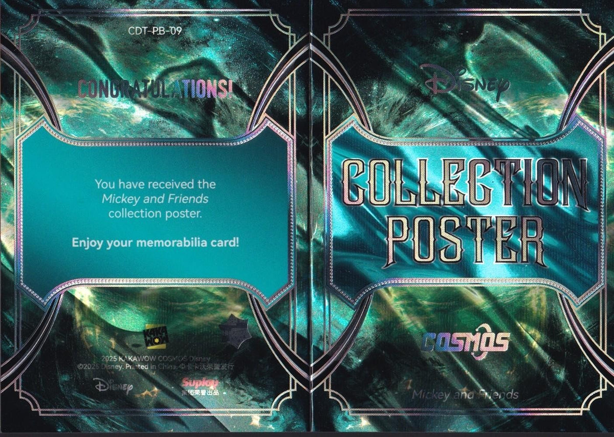 2025 Kakawow Cosmos Mickey and Friends Collection Poster Booklet Card-CDT-PB-09