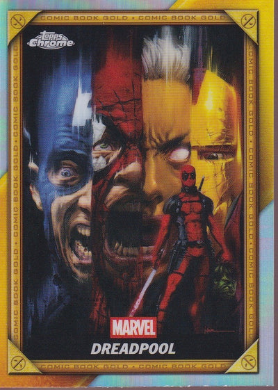 2025 Topps Chrome Deadpool Comic Book Gold #CB-28 Dreadpool