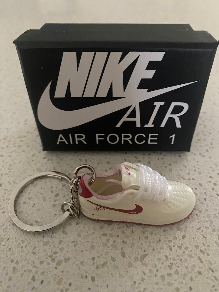 NIKE AIR FORCE 1-3D SNEAKER KEYCHAIN WITH BOX