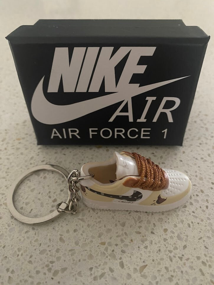 NIKE AIR FORCE 1-3D SNEAKER KEYCHAIN WITH BOX