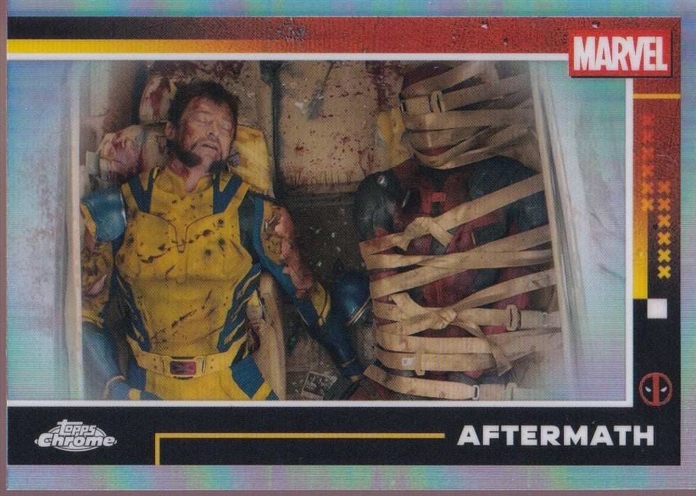 2025 Topps Chrome Deadpool Refractors #76 Aftermath