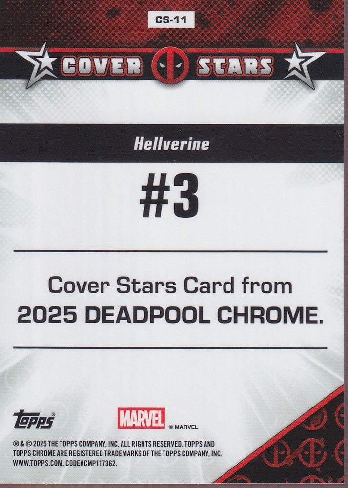 2025 Topps Chrome Deadpool Cover Stars #CS-11 Hellverine #3