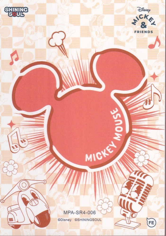 2026 SHINING SOUL MICKEY & FRIENDS POP ART SUPER RARE (SR) CARD-#MPA-SR4-006