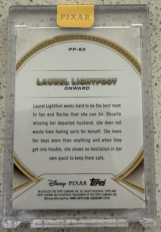 2025 Topps Pixar Gold Pixar Perfection #PP-83 Laurel Lightfoot (010/100)