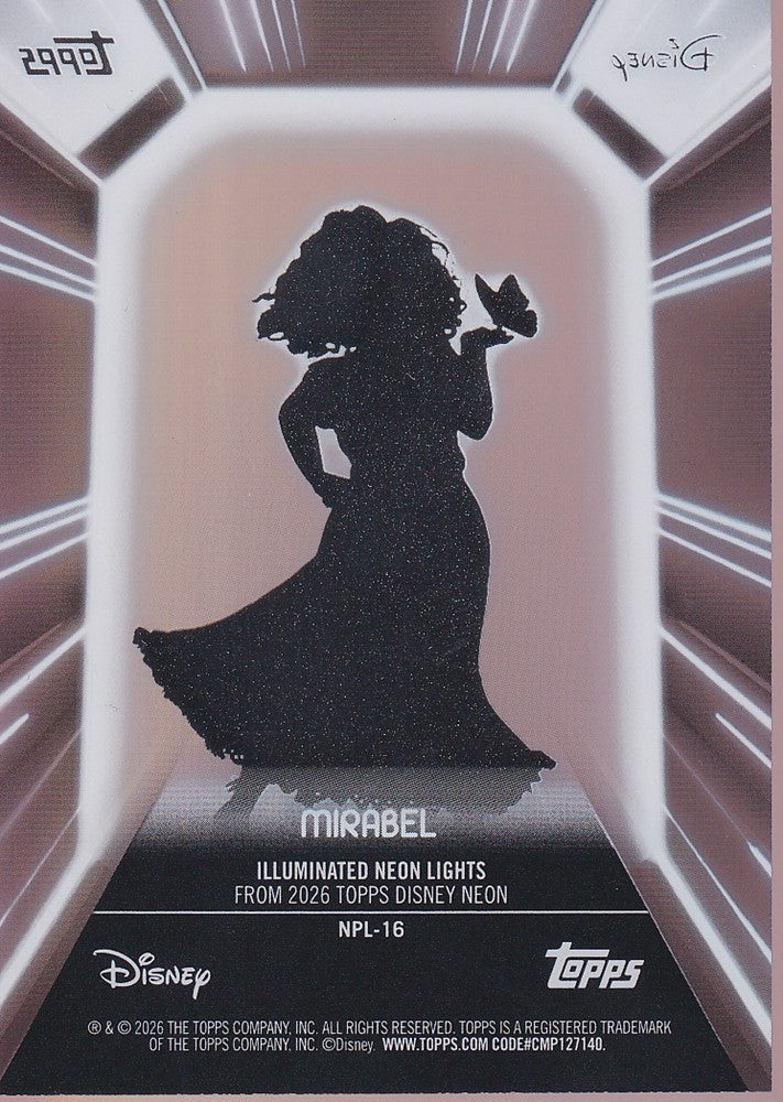 2026 Topps Disney Neon Neon PETG Lights #NPL-16 Mirabel