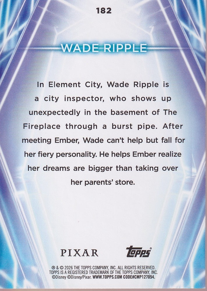 2026 Topps Disney Neon Purple Yellow Blue #182 Wade Ripple (10/99)