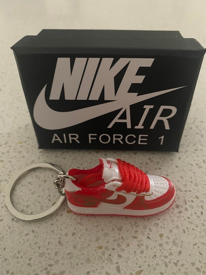 NIKE AIR FORCE 1-3D SNEAKER KEYCHAIN WITH BOX