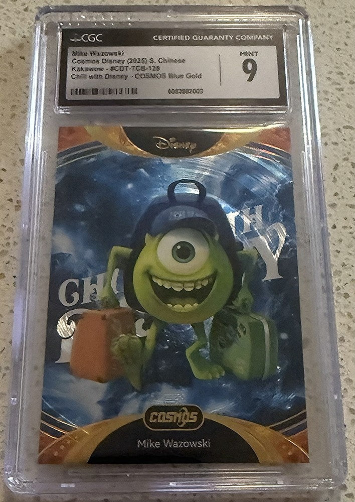 2025 Cosmos Chill with Disney Blue Gold #CDT-TCB-129 Mike Wazowski (2/5)-CGC 9