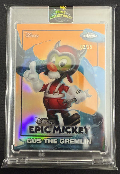 2026 Topps Disney Neon Epic Mickey Orange #EM-14 Gus the Gremlin (02/25)