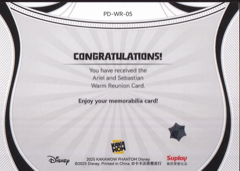 2025 Kakawow Phantom Disney Warm Reunion #PD-WR-05 Ariel & Sebastian