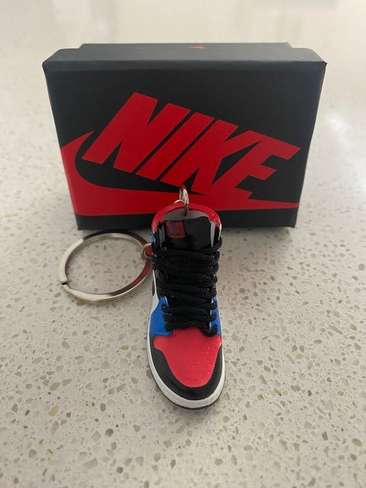 NIKE AIR JORDAN 1 MID-(TOP 3)-3D SNEAKER KEYCHAIN WITH BOX