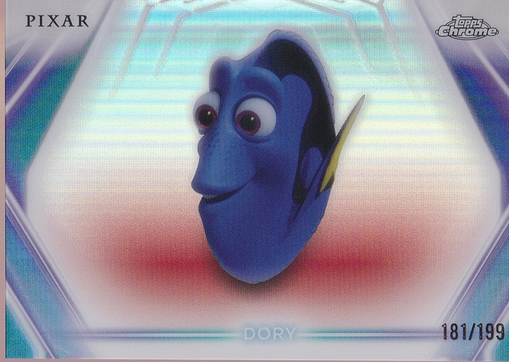 2026 Topps Disney Neon Chrome Neon-Etch Refractors #CNE-81 Dory (181/199)