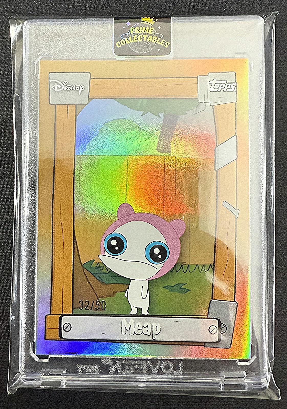 2026 Topps Disney Neon Phineas & Ferb Gold #P&F-18 Meap (32/50)